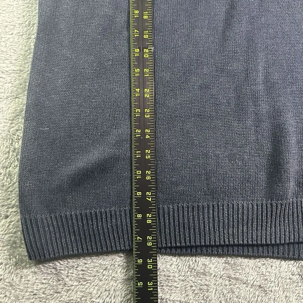 VTG‎ Harley-Davidson Sweater Men's XL Gray Long Sleeve V-neck Ramie Cotton Blend